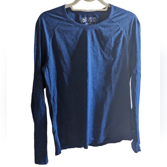 Figs Shirts Figs Mens Makato Seamless Under Scrub Xl Electric Blue